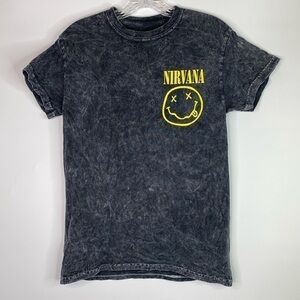 Nirvana Rock Band Gray Tshirt Size Small